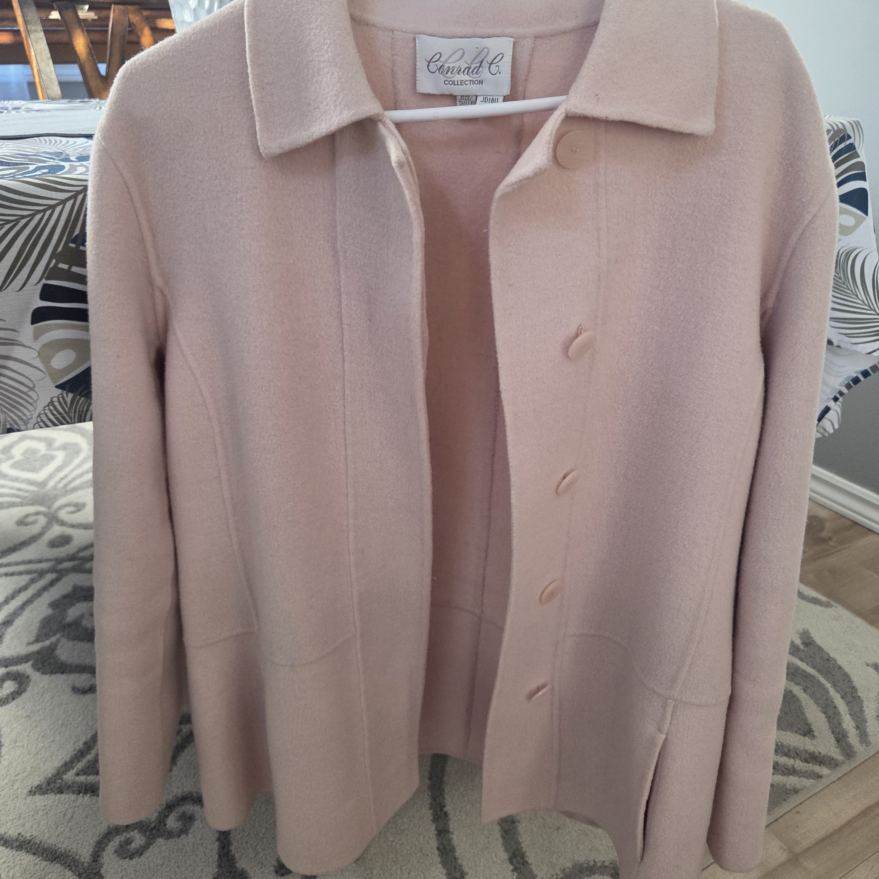 Blush Wool Blend Women's Jacket